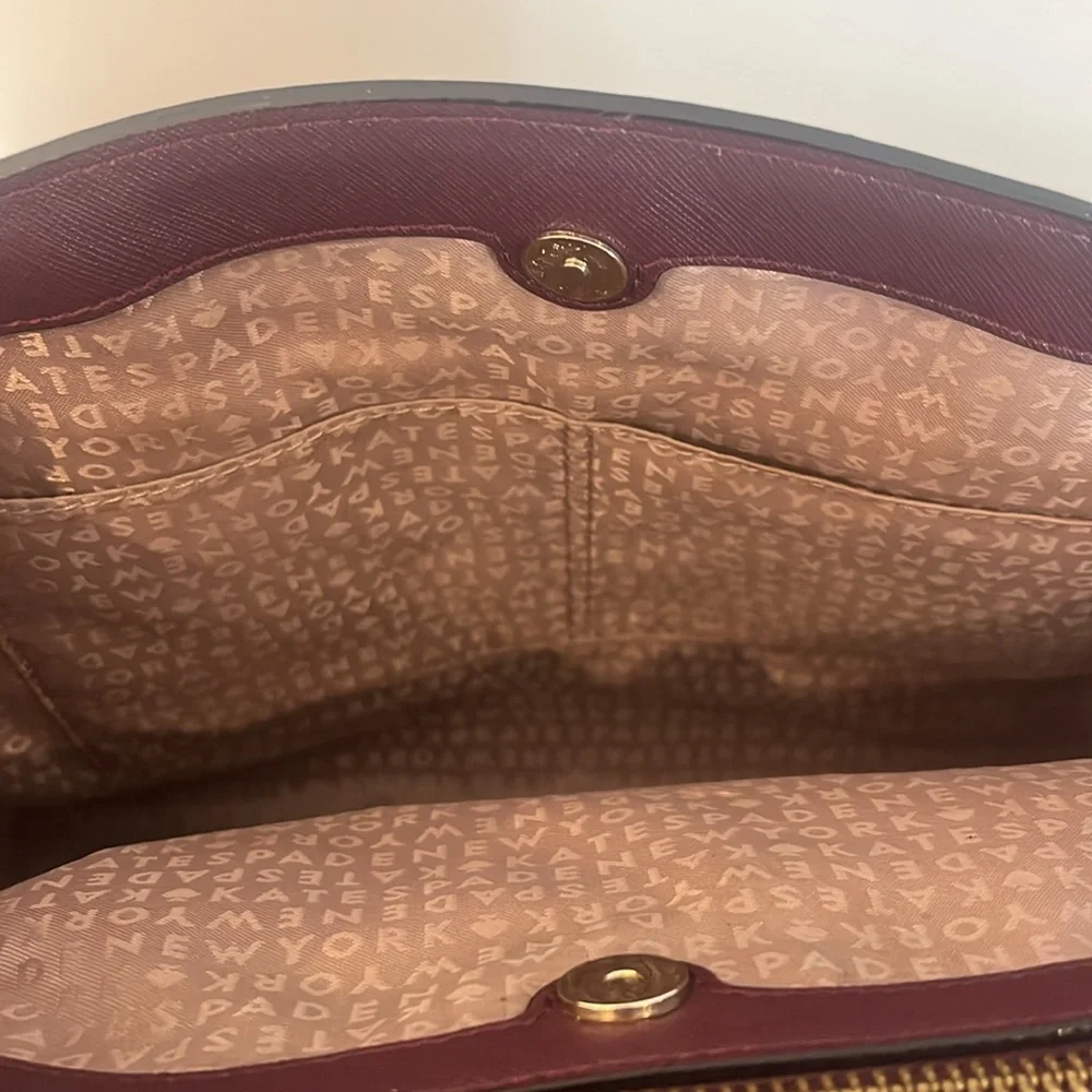 kate spade New York Tilden Place Sloan Satchel in Deep Plum - Picture 9 of 17
